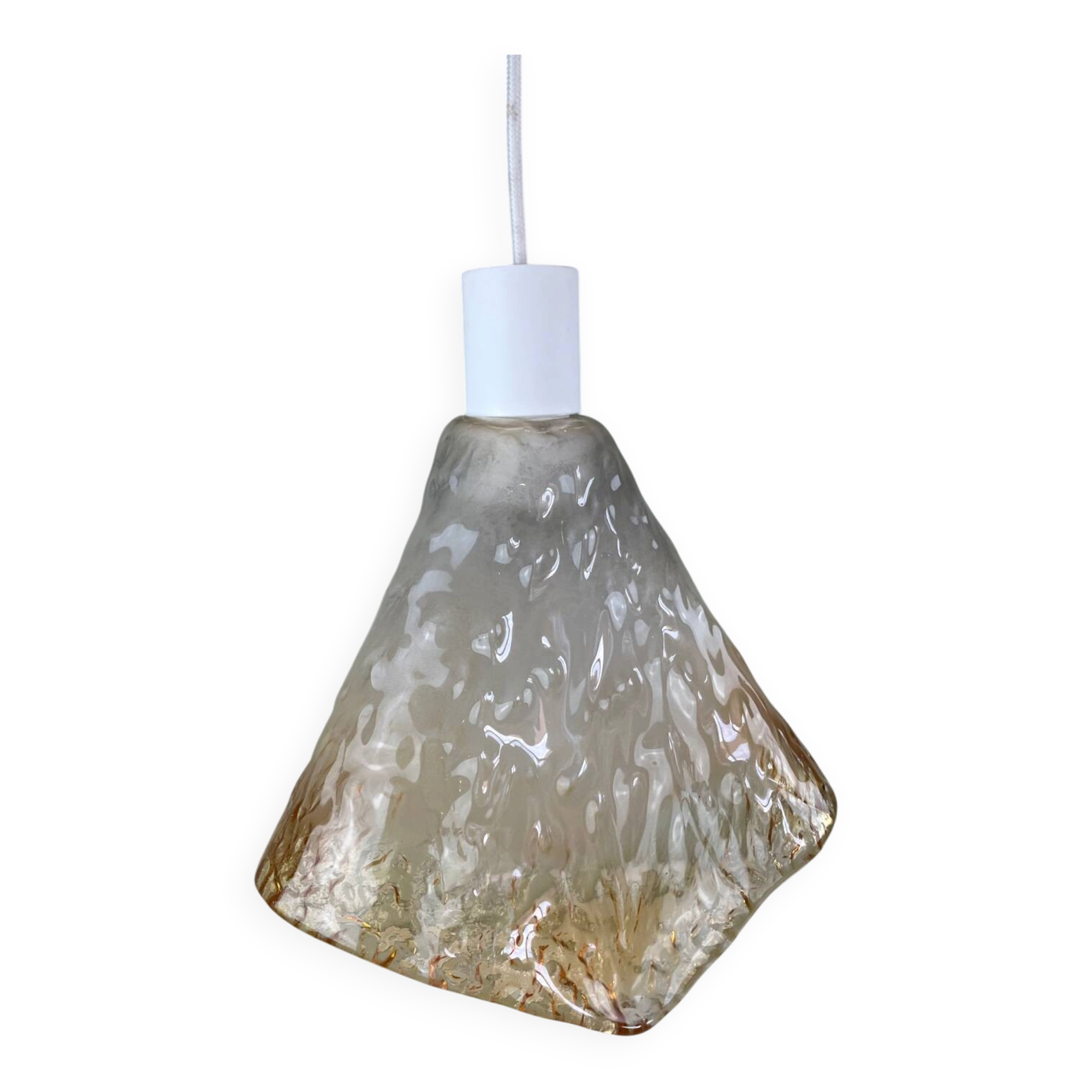 Amber glass pendant