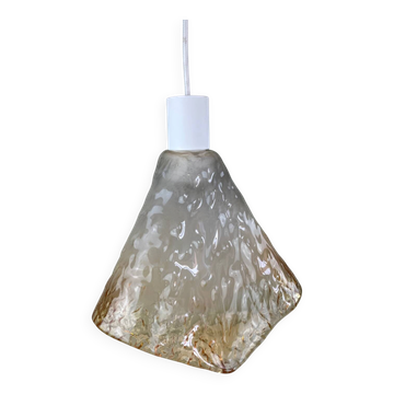 Amber glass pendant