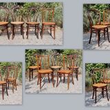 5 chairs bistro Fischel and Türpe 1900 ca