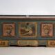 Antique wedding chest painted in pine – Austro-Hungarian Empire, 1841