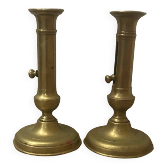 Pair chandeliers en cuivre 18ème siècle