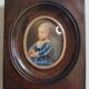 Painted miniature "Baby Stuart" after Van Dyck, wooden frame, signed, 11x13 cm.