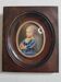 Painted miniature "Baby Stuart" after Van Dyck, wooden frame, signed, 11x13 cm.