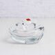 Empty crystal pear pocket ashtray