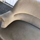 Vintage toad sofa in light taupe velvet