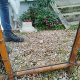 Old bamboo style mirror