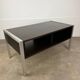1970s coffee table in teak and aluminium