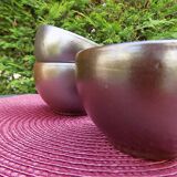 Set of 3 small Norman pottery bowls