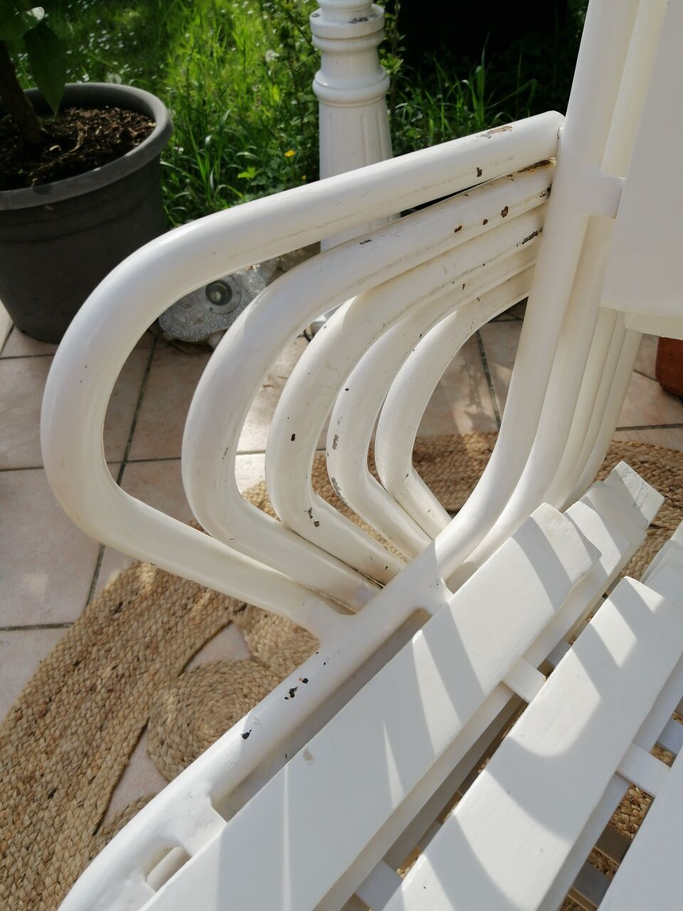 Vintage garden armchairs