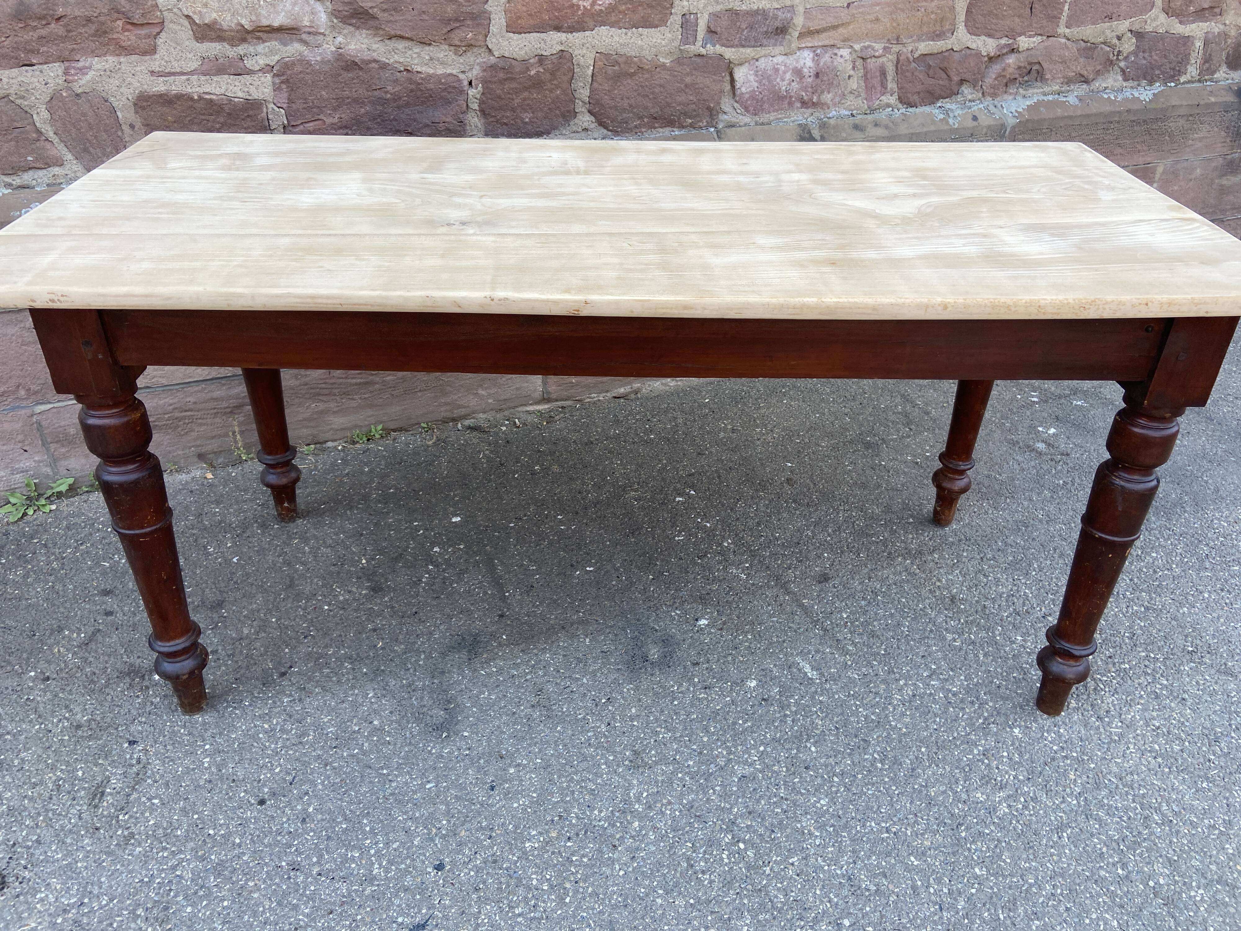 Vintage brasserie table