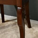 Set of 4 Gondola Chairs in Mahogany, Restoration period – Part 1, 19th century