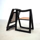 Set of eight folding dining chairs designed by Aldo Jacober for Alberto Bazzani