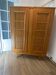 Vintage wooden/rattan wardrobe from the 50s/60s.