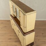 Art Deco kitchen cabinet, 1920s, two-piece