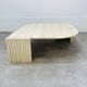 Travertine eye coffee table Roche Bobois