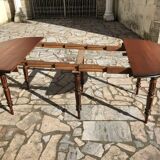 Round table 6 feet with solid mahogany extensions