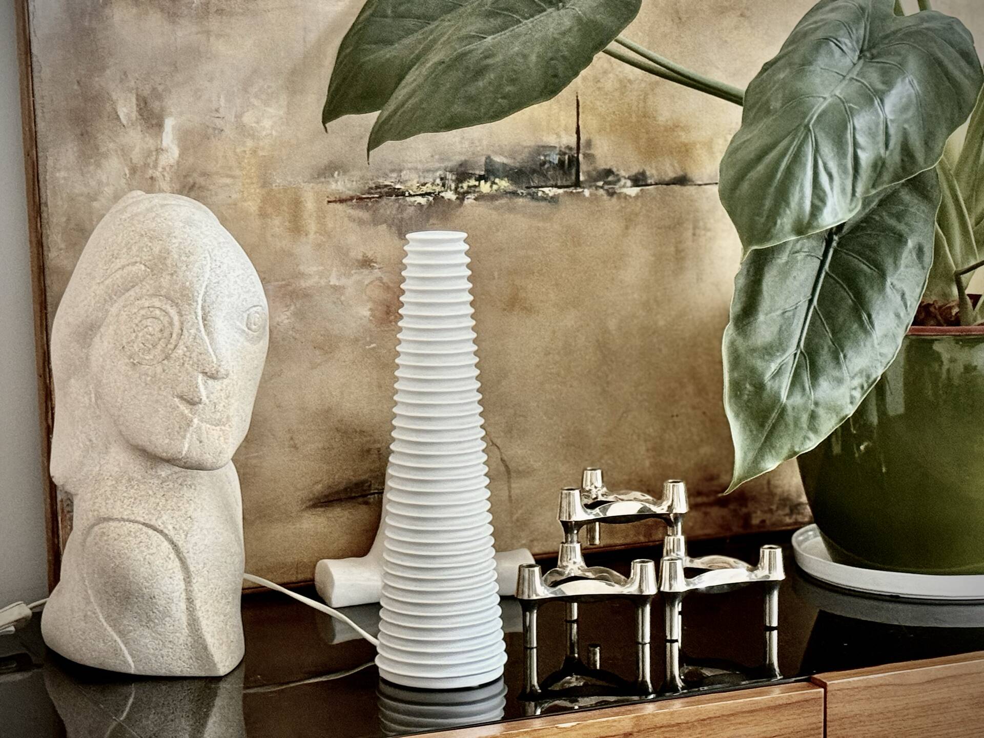 Bista Vintage Desk Lamp in Porcelain