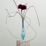 Vase soliflore blue glass