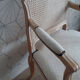 Armchair in white ceruse wood Louis XV style