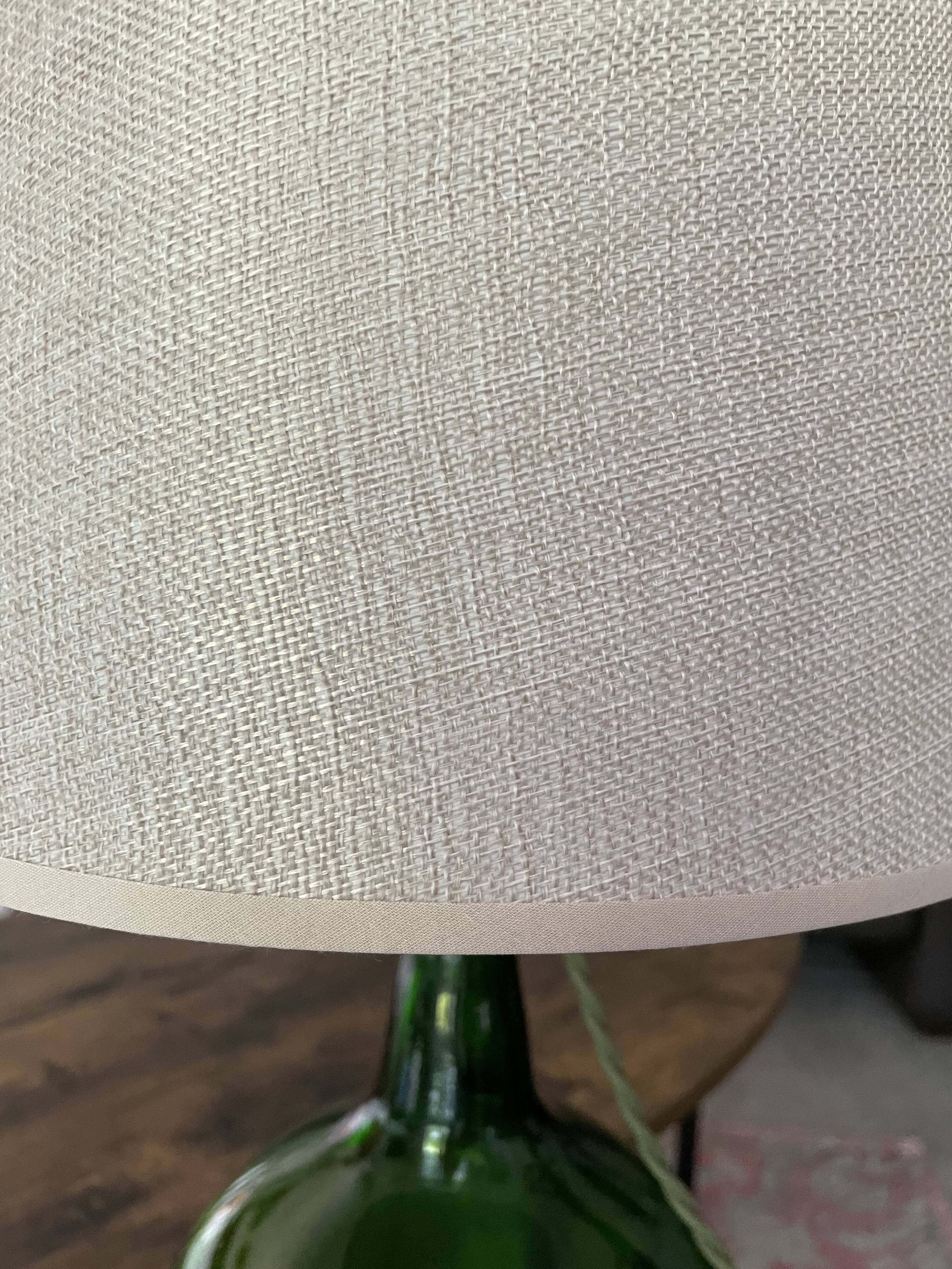 Lady Jeanne green table lamp electrified to nine