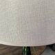 Lady Jeanne green table lamp electrified to nine