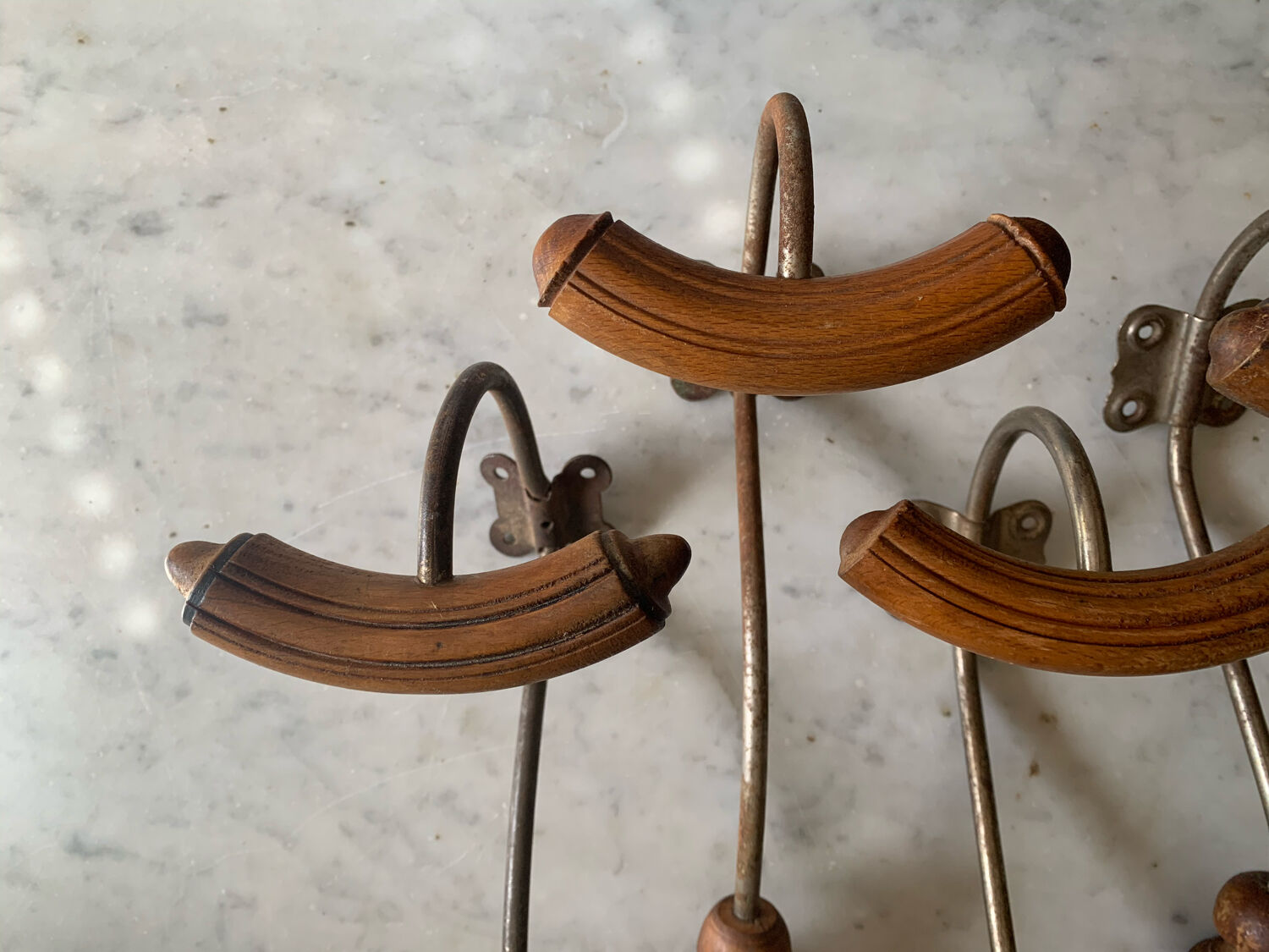 Set of 4 double hooks