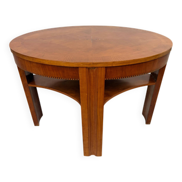 Oval side table in the style of Kolo Moser