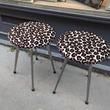 Chrome foot stools