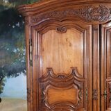 Louis XIV period carved oak wardrobe