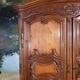 Louis XIV period carved oak wardrobe