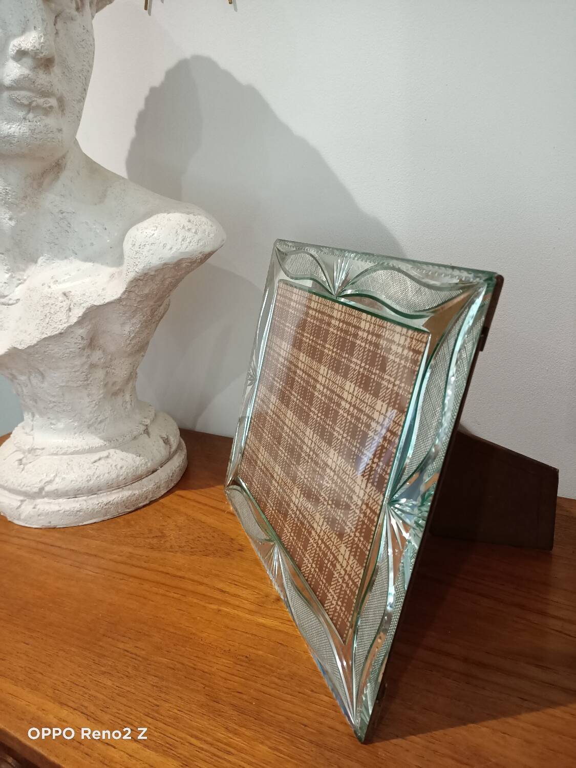 Large chiseled mirror photo frame