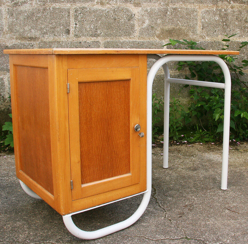 School desk and chair