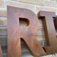 Sign letters paris vintage metal