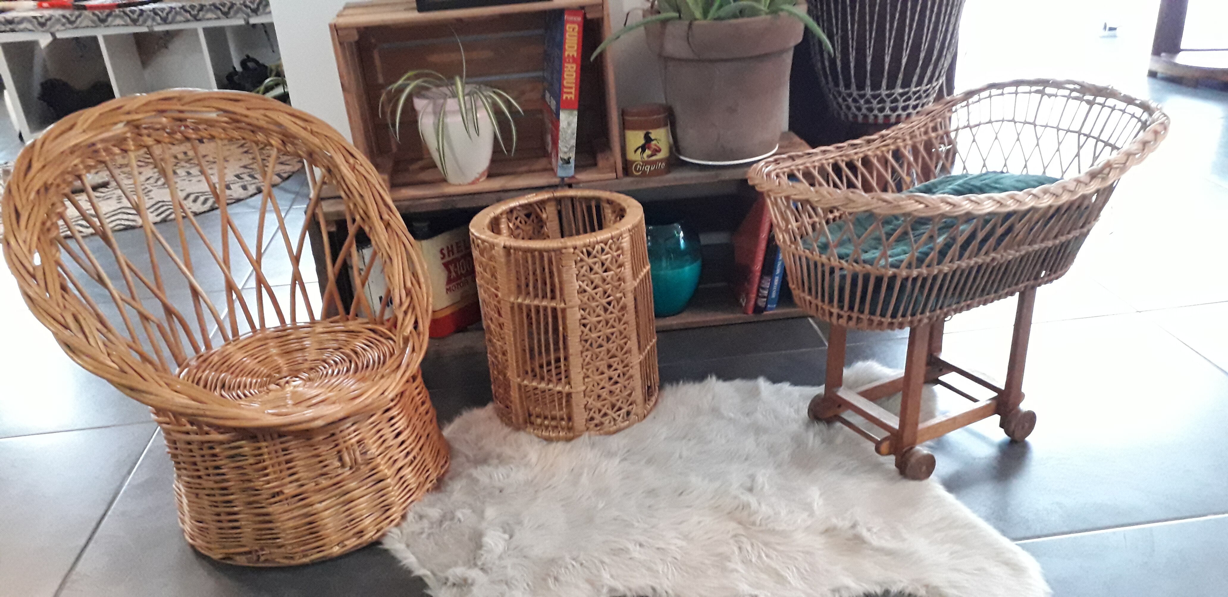 Wicker toys for children's room