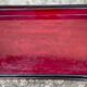Tops 3 sizes in red lacquer with Japanese floral pattern XXth