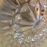 Round ceiling lamp diamond tips vintage 60s-70s