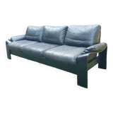 3 seater leather sofa 1970