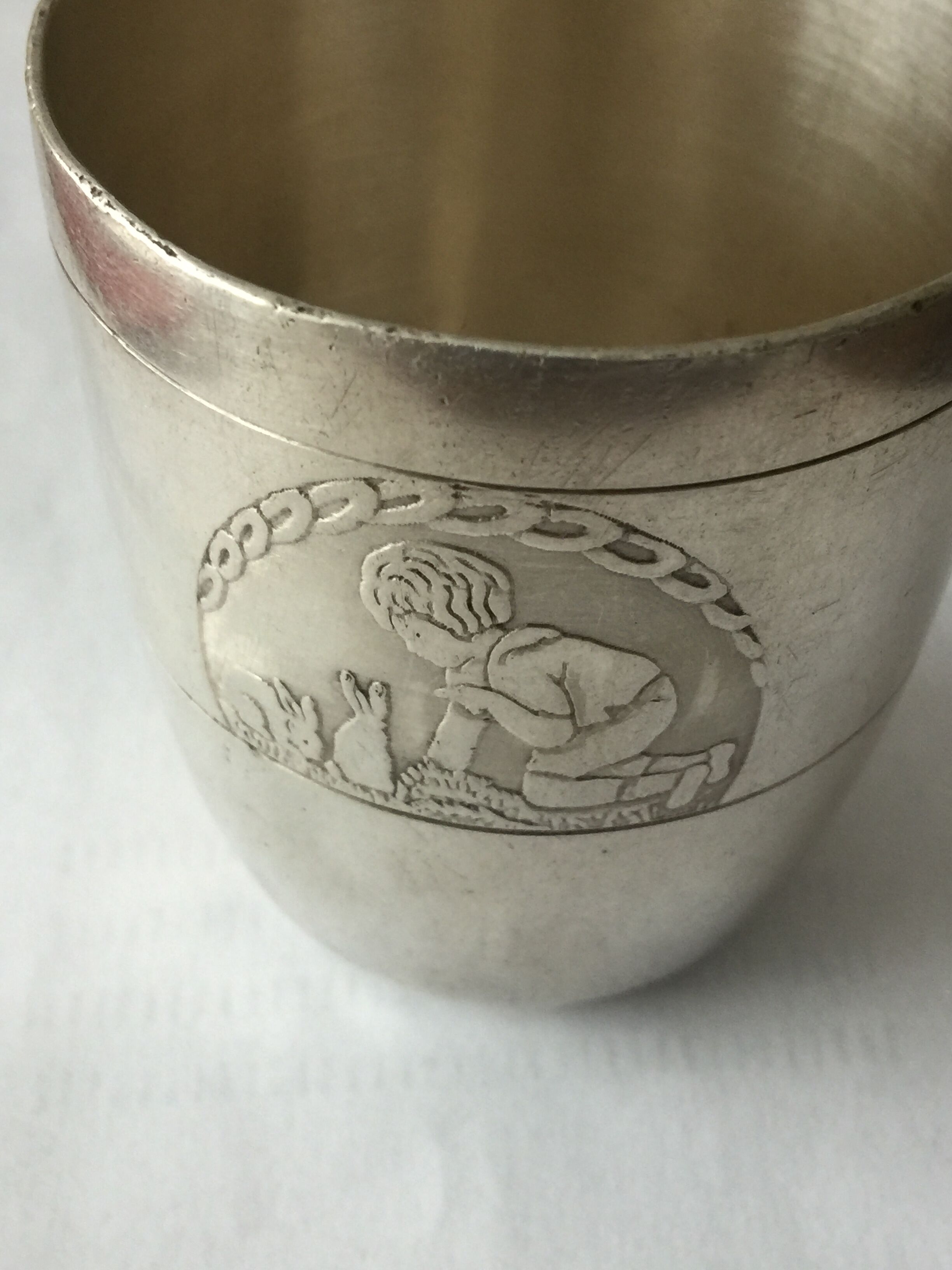 Timpani Art Deco in silver metal year 1930