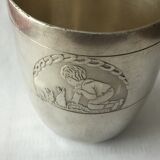 Timpani Art Deco in silver metal year 1930