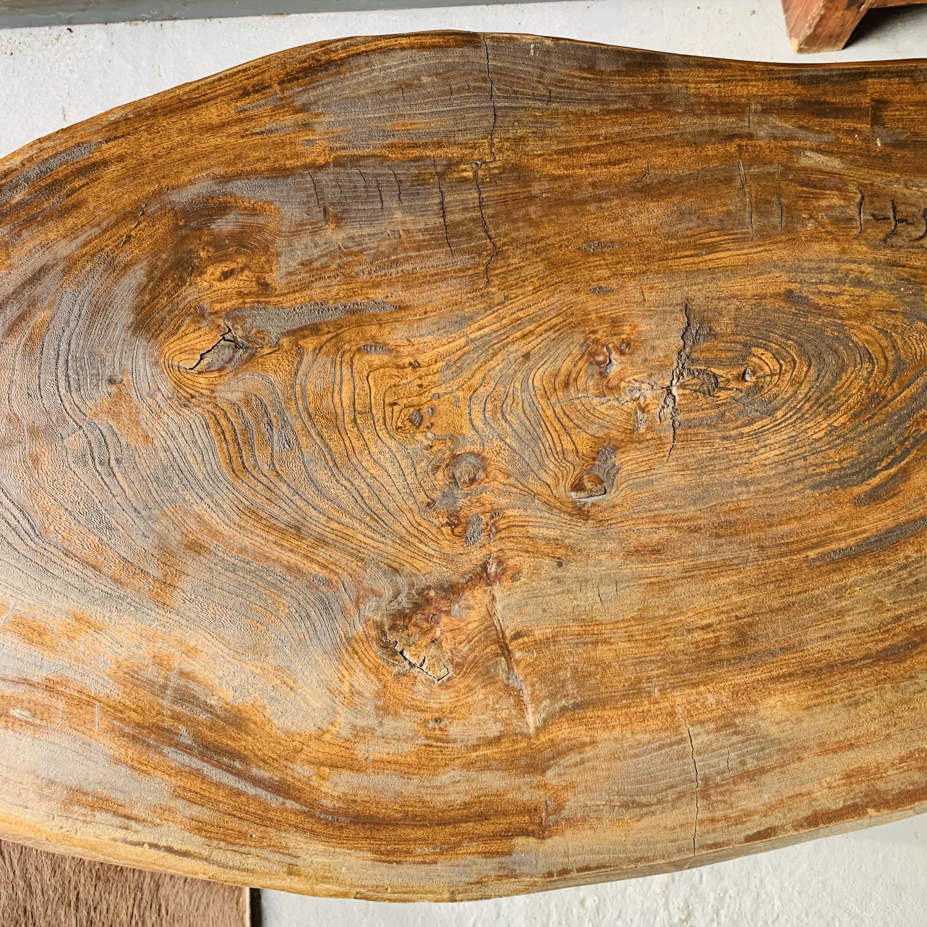 Brutalist tripod coffee table