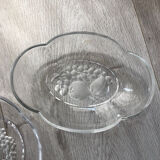 Set of 2 glass raviers
