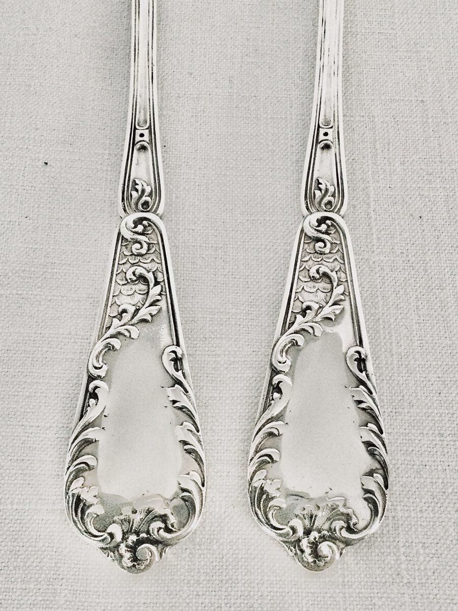 Couverts à salade en argent Henri Lapeyre