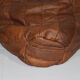Midcentury modern leather patchwork bean bag, 1970