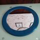 Vintage orange round mirror Syla 1970s