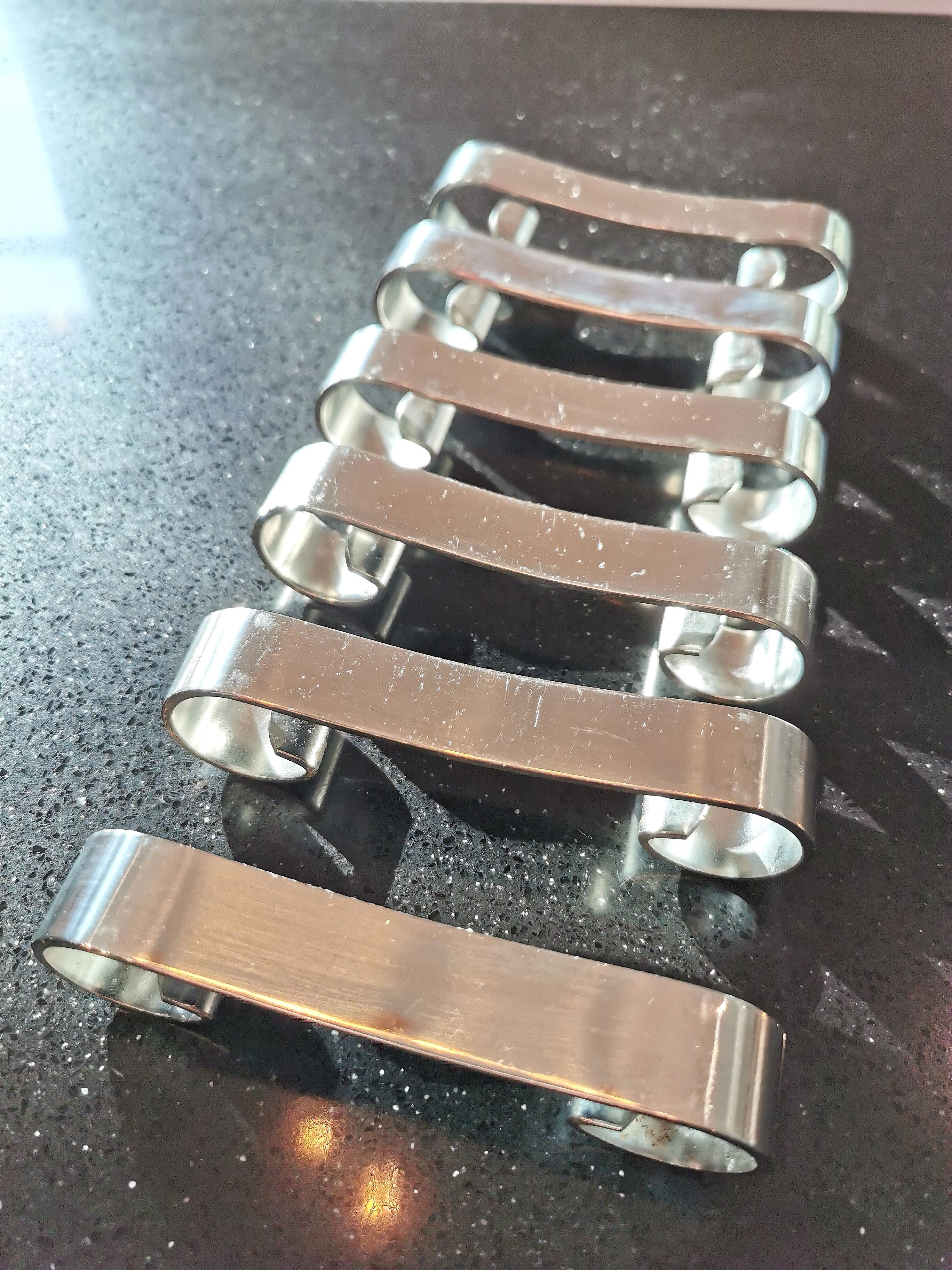 Set de 6 porte couteaux inox
