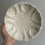 White ceramic crackle cup