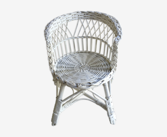 Fauteuil pour enfant en rotin