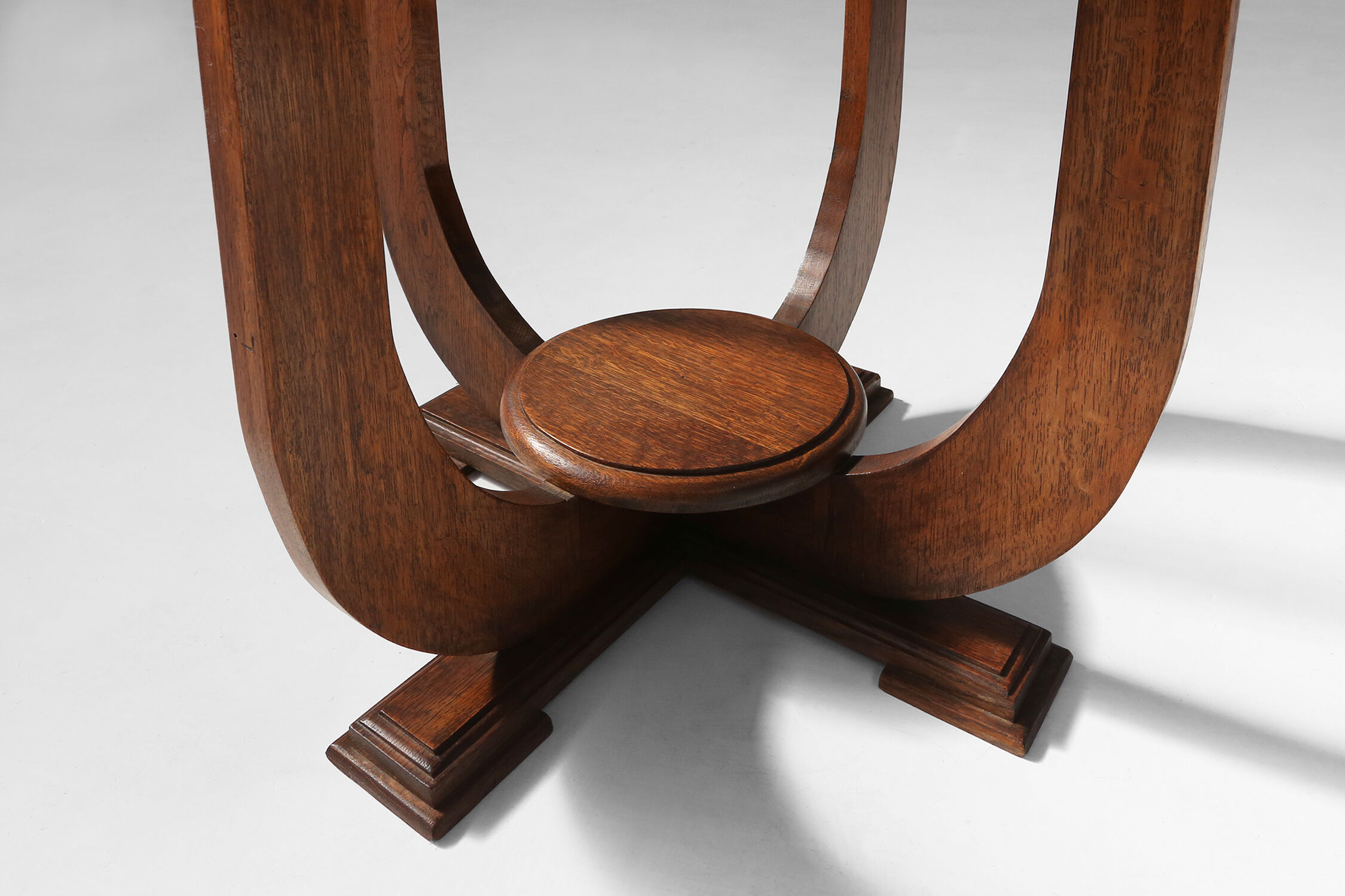 Art Deco side table in oak wood, 1930's