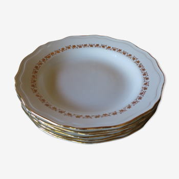6 Hollow plates in earthenware L'Amandinoise