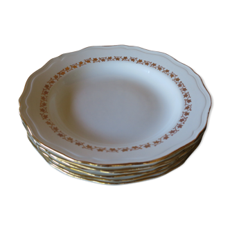 6 Hollow plates in earthenware L'Amandinoise